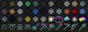 The items you will need and craft to finish the modpack.