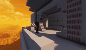 Revan overlooking  Korriban