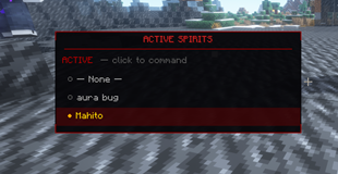 Spirit-Link Selection Menu
