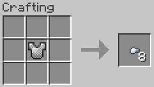 Recycling Chainmail Chestplate Recipe:
