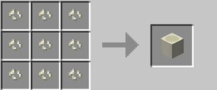 Bone Block Crafting Recipe