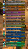 Raid cooldown bars