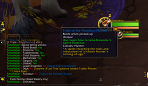 Updated with tooltips and hints on how to obtain tames! 