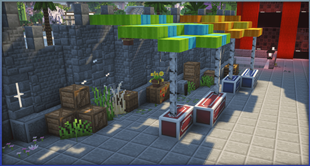 Added details to a market with plants