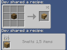 Shared recipes