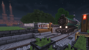 Deep Bay Tree Farm with "Green One" Locomotive