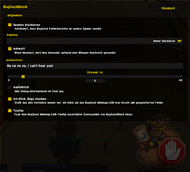 BugSackBlock Options