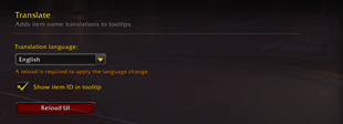 Translate Options
