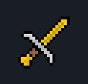 Gold sword