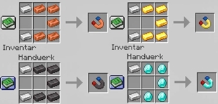 All craft recipes for the magnets ;3