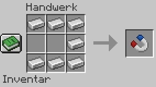 Craft recipe for the iron magnet