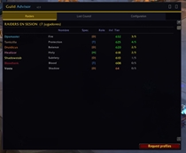 Raiders — Guild Roster Overview