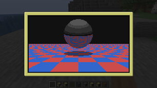 raycast.lua running on a terminal (CC: Graphics)