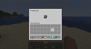 Pedestal Menu