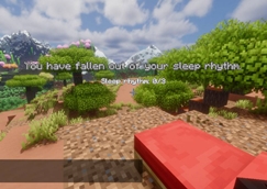 Message after fallen sleep streak