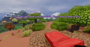 Message after a long time without sleep