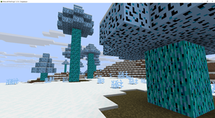 A Mega Frozen Forest.