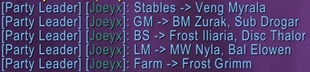 Post to chat for teammates without the addon