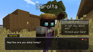 Redesigned dialogue UI