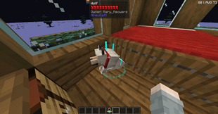 A wolf respawning