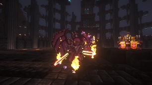 Ember of Roses armor and dual wielded Flame Rose.png
