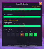 Daily goals