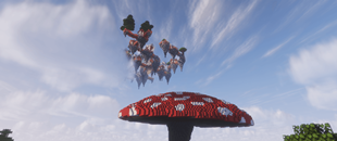 A big mushroom.. and a sky village