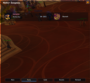 KSM Party tab