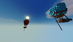 2 hot air ballon