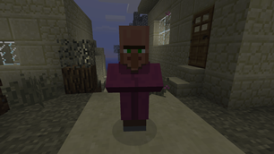A priest on a path