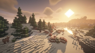 Snow close view
