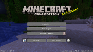 1.21.11 Title Screen
