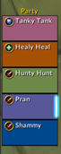 Party Frames (Dungeon)