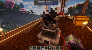The Hot Air Burner heats your balloon and you!