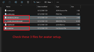 avatar file