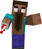Mimic Dweller mimicking Steve skin