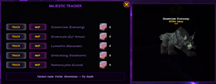 Majestic Tracker  (Rara Skinner Tool inc lures each zone