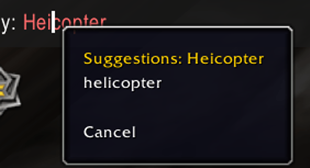 Spellcheck Suggestion Example