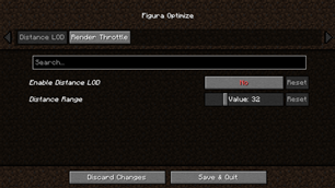 Distance LOD tab
