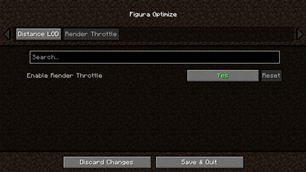 Render Throttle tab