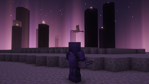 Player Facing The Enderdragon With a Gold Falcon Poison Kalis.png
