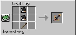 The handmade method of a penguin sword