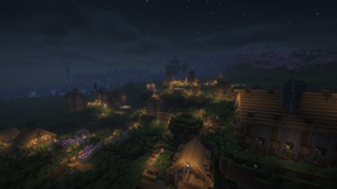 Village with ice spickes and an ati structure in the background.png