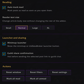 Additional settings