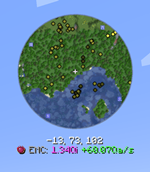 EMC Display in Xaeros Minimap