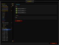 Trade Log Overview
