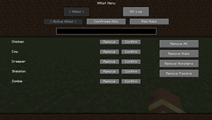 Active Hitlist menu