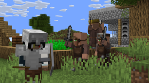 Villager chasing a player