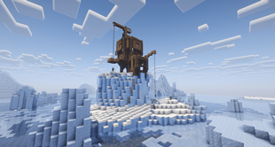Isolated ice outpost