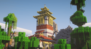 Isolated monk tower